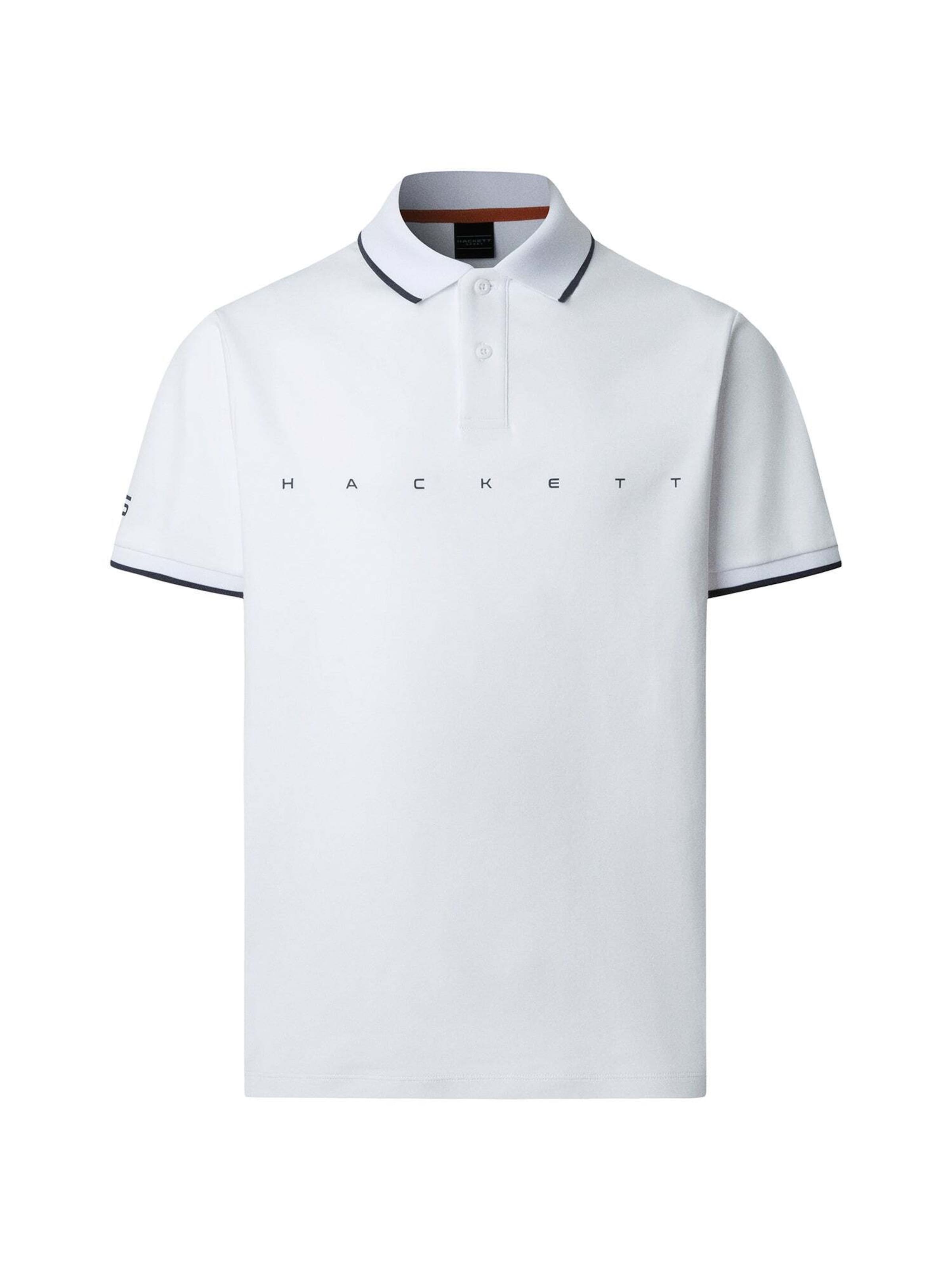 Maglietta 'Essential' di Hackett London in bianco: frontale