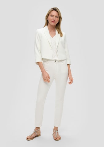 s.Oliver BLACK LABEL Slim fit Jeans 'Betsy' in White