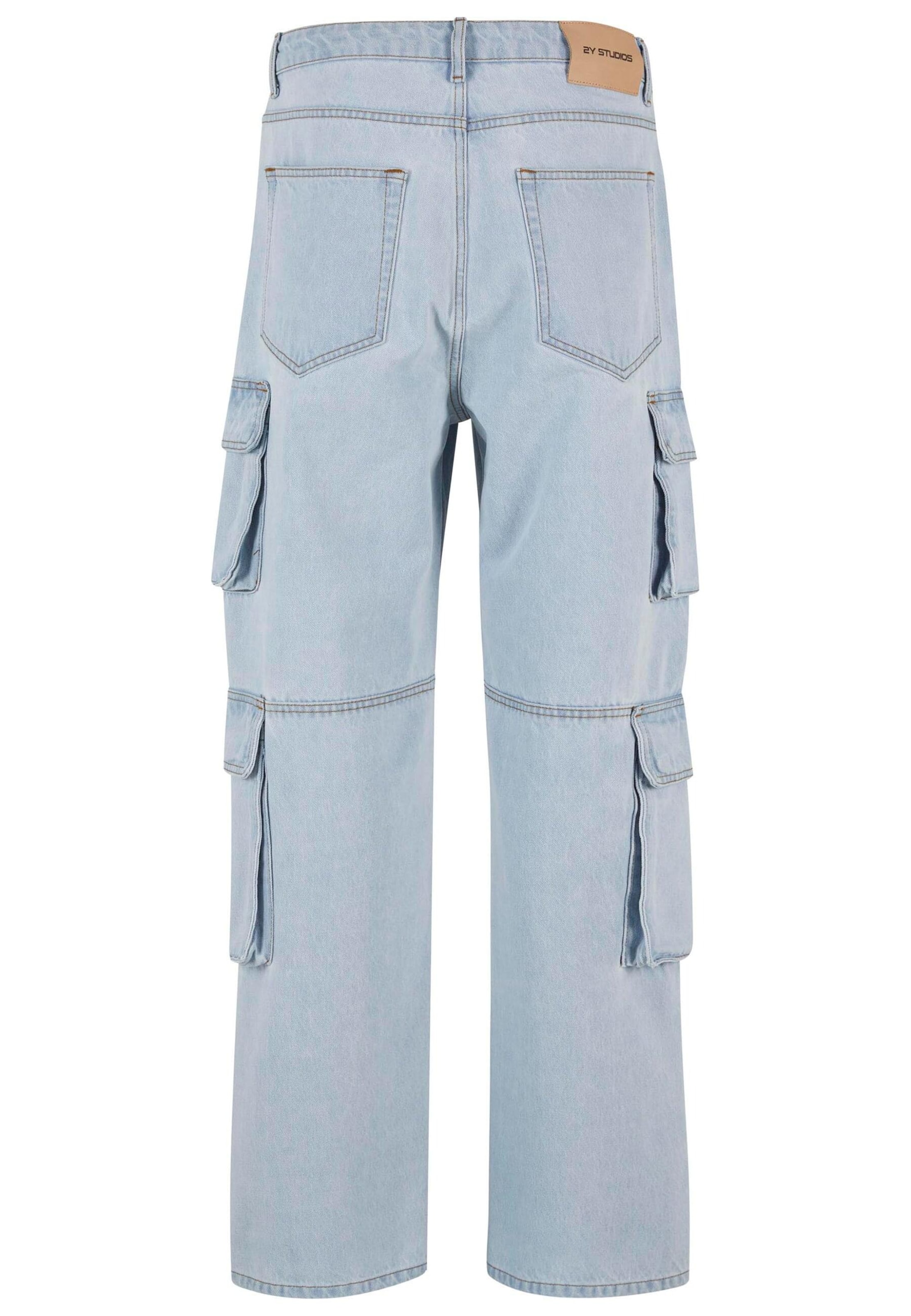 Loosefit Jeans cargo 'Aidan' di 2Y Studios in blu