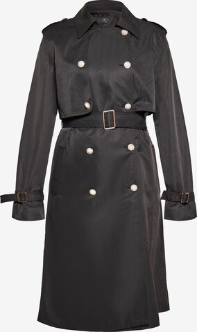 faina Ανοιξιάτικο και φθινοπωρινό παλτό σε μαύρο: μπροστά