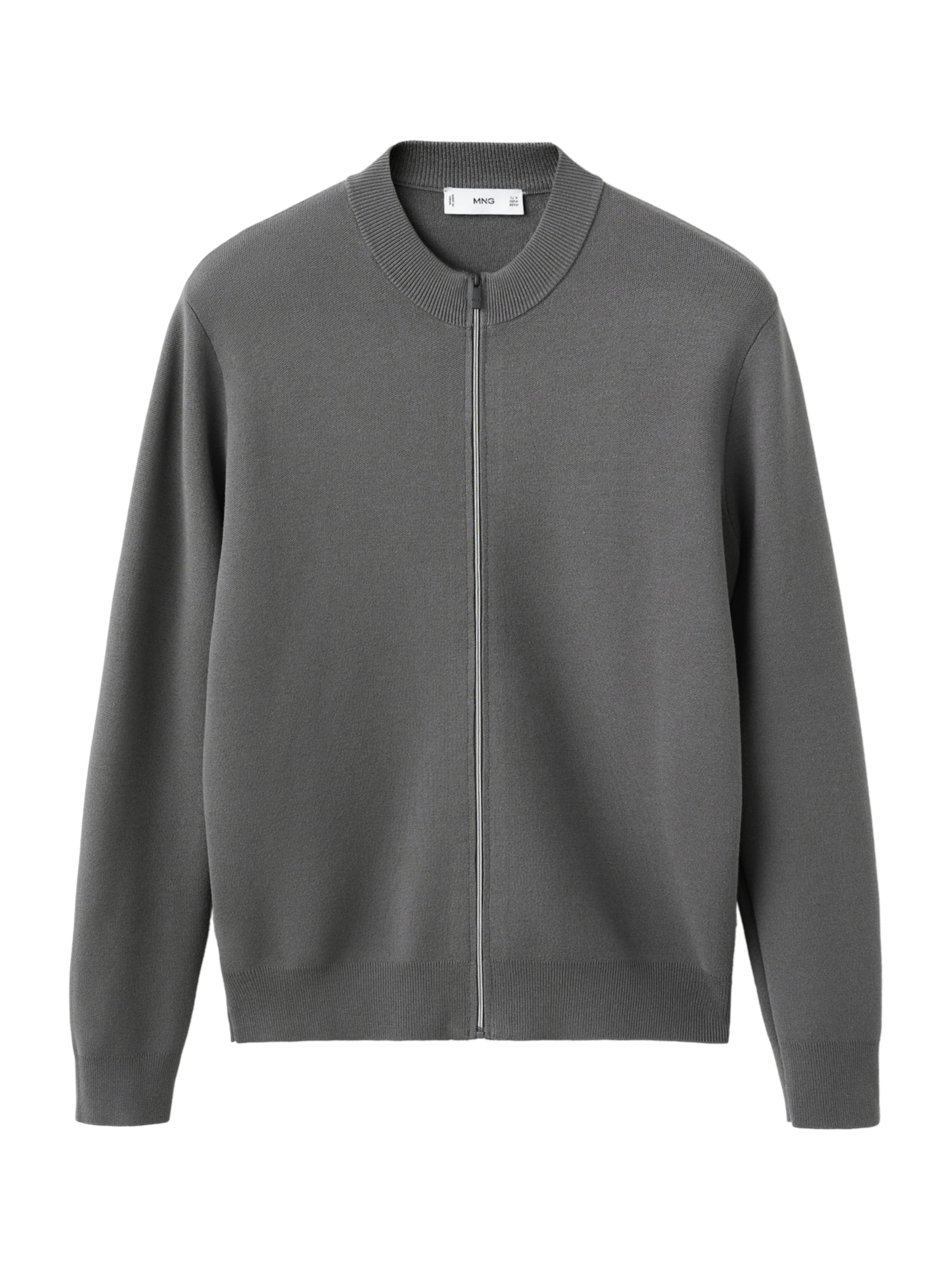 Geacă tricotată 'LUXUSC' MANGO MAN pe gri închis, Vizualizare produs