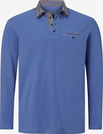 Charles Colby Shirt ' Earl Chad ' in Blauw: voorkant