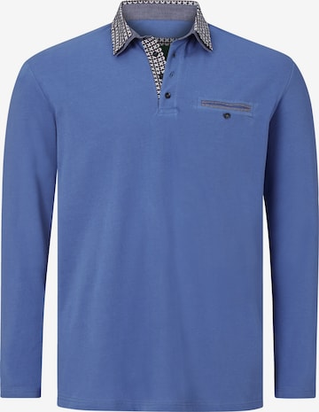 Charles Colby Shirt ' Earl Chad ' in Blauw: voorkant