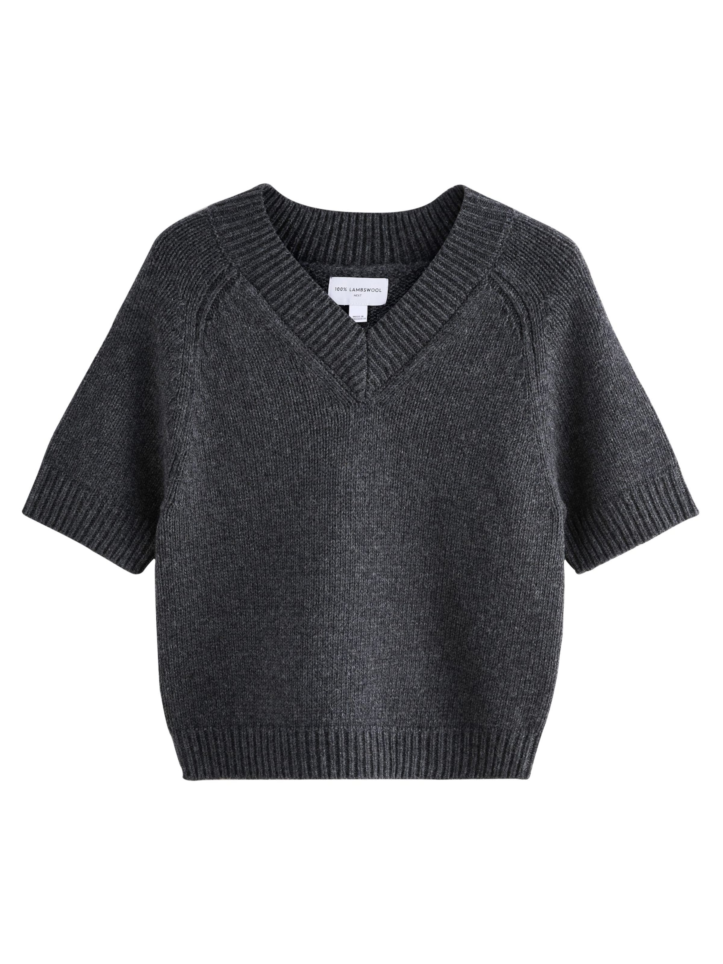 Next Pulóver - szürke: elől