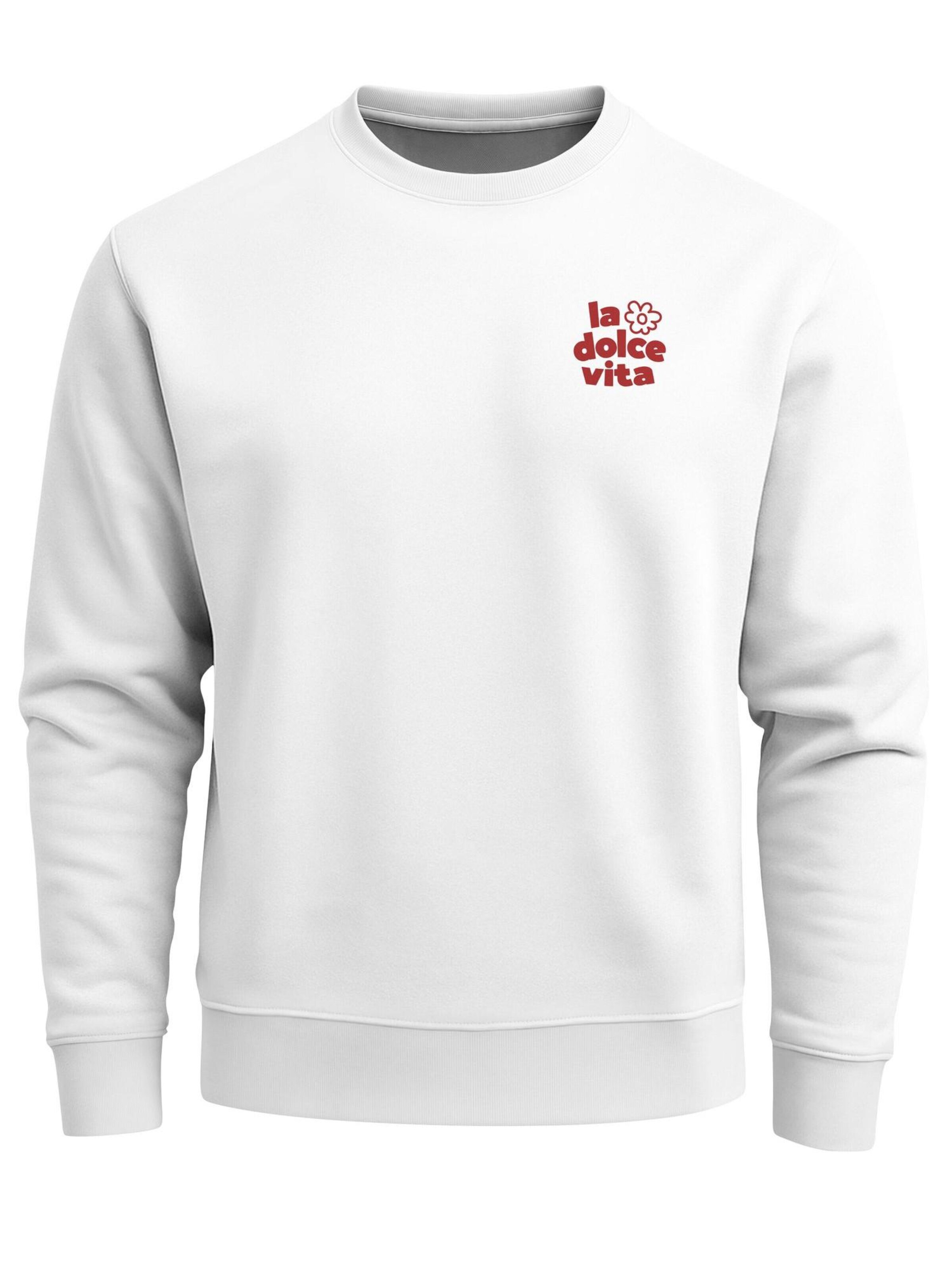 Neverless Sweatshirt 'La dolce Vita' in White