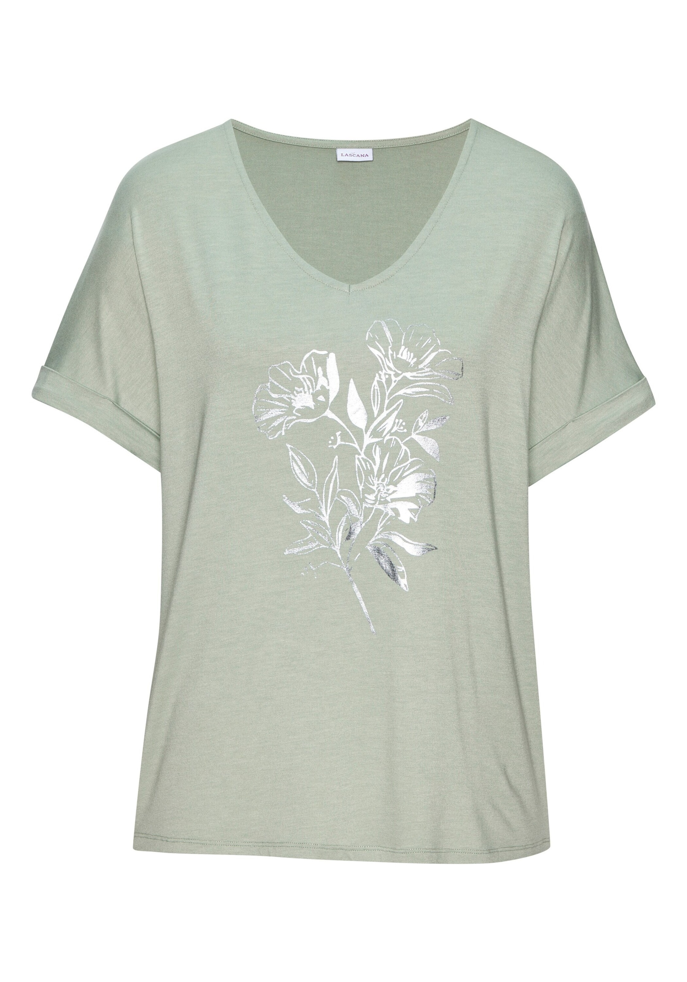 LASCANA Shirt in Green: front