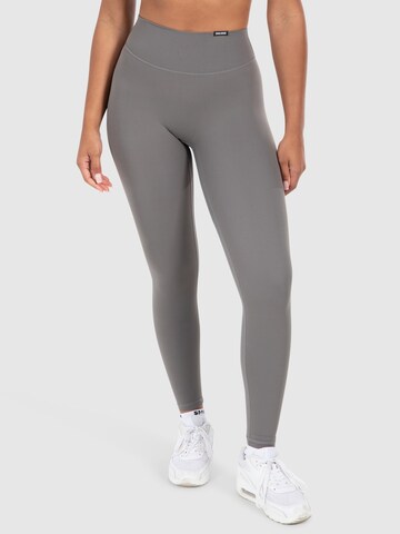 Coupe slim Leggings Smilodox en gris : devant