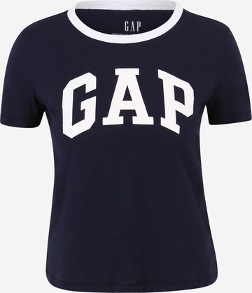 Gap Petite Shirt in Blue: front