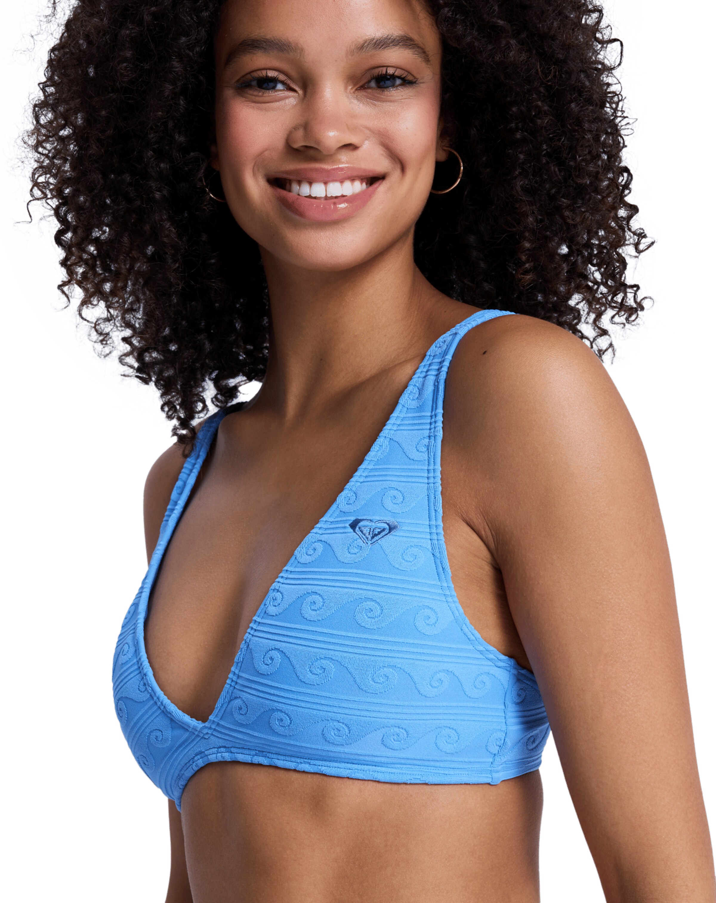 ROXY Bikini Top 'Paradise Wave' in Blue
