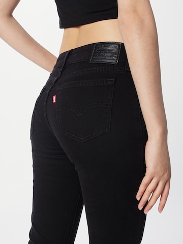 LEVI'S ® Skinny Jeans '711 Double Button' i svart