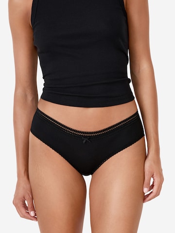 ETAM Slip 'Power' in Schwarz: Vorderseite