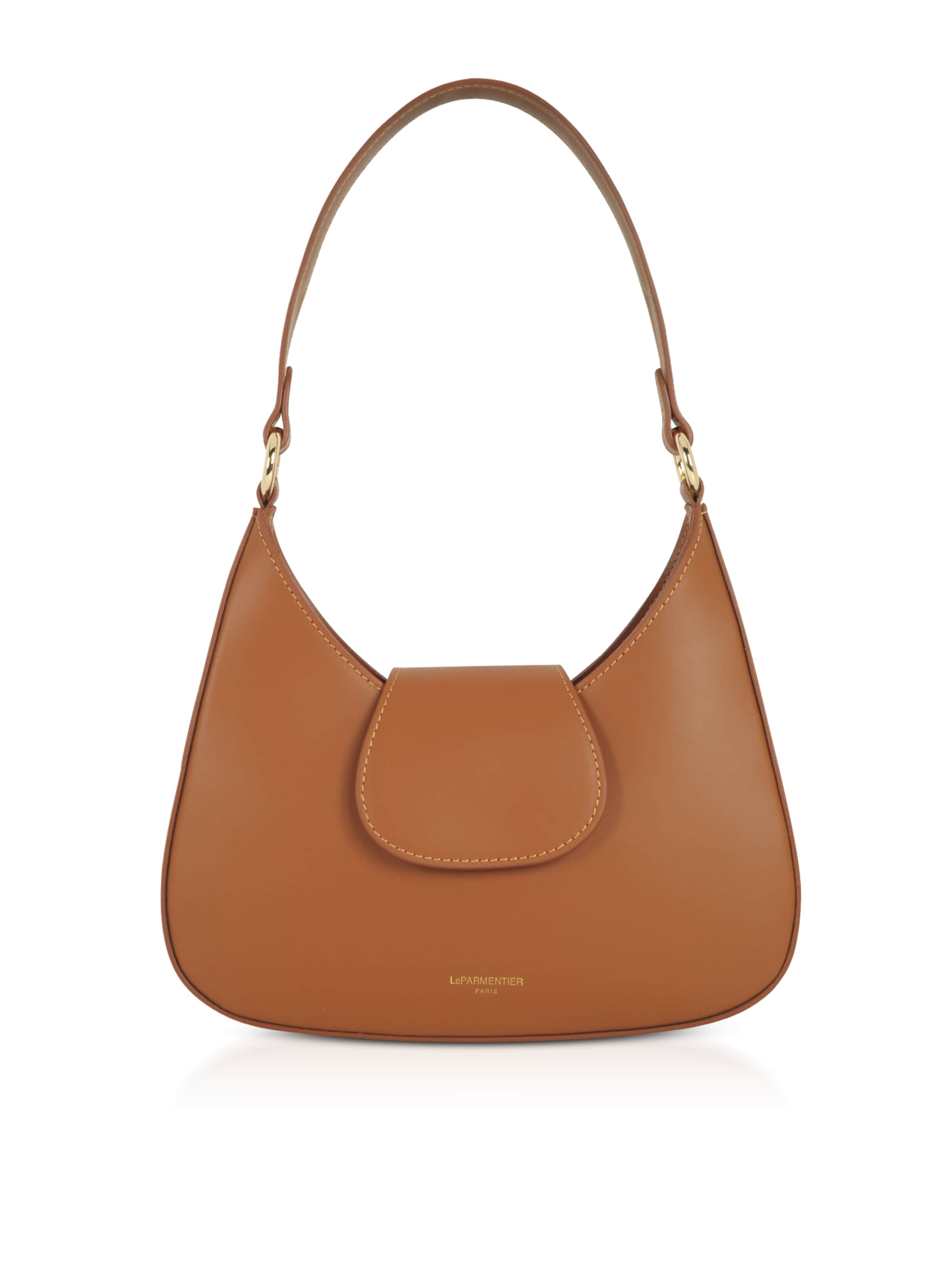 LeParmentier Shoulder bag 'Obolo' in Brown: front