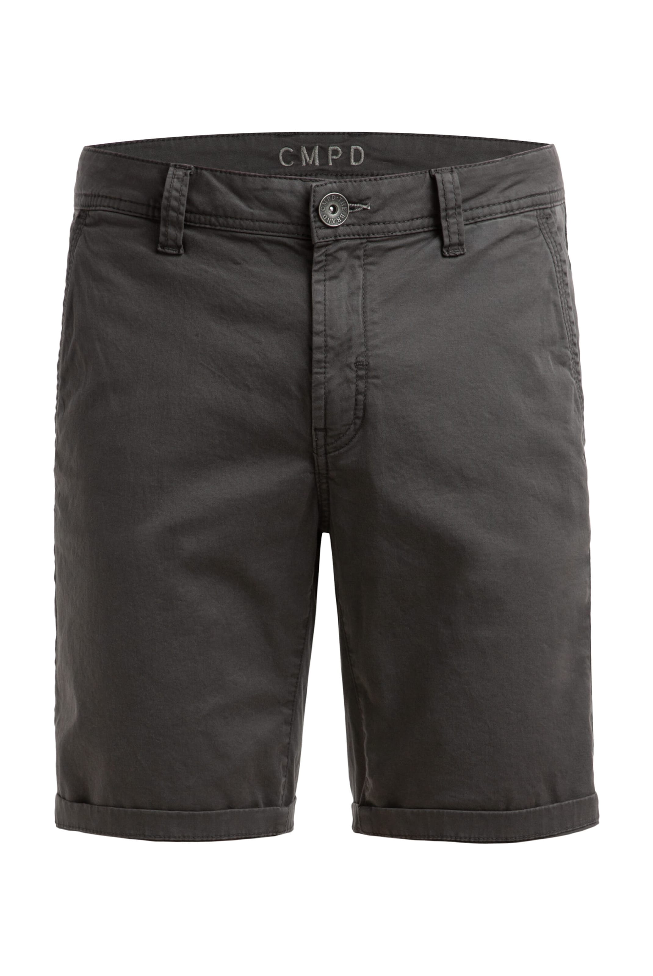 CMPD Regular Chino Pants in Grey: front