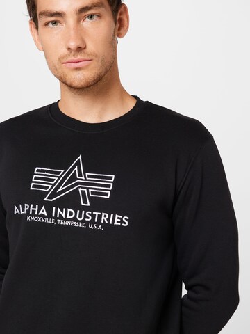 melns ALPHA INDUSTRIES Sportisks džemperis