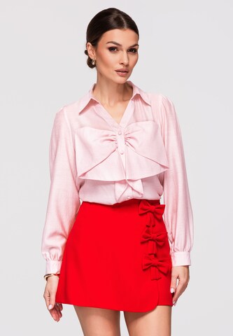 Ombre Bluse in Pink: Vorderseite