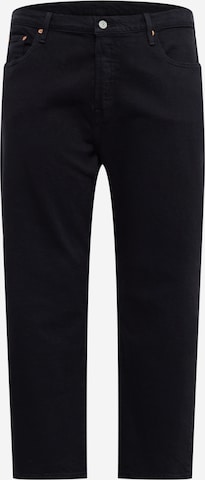 Levi's® Plus Regular Jeans 'PL 501 Crop' in Zwart: voorkant