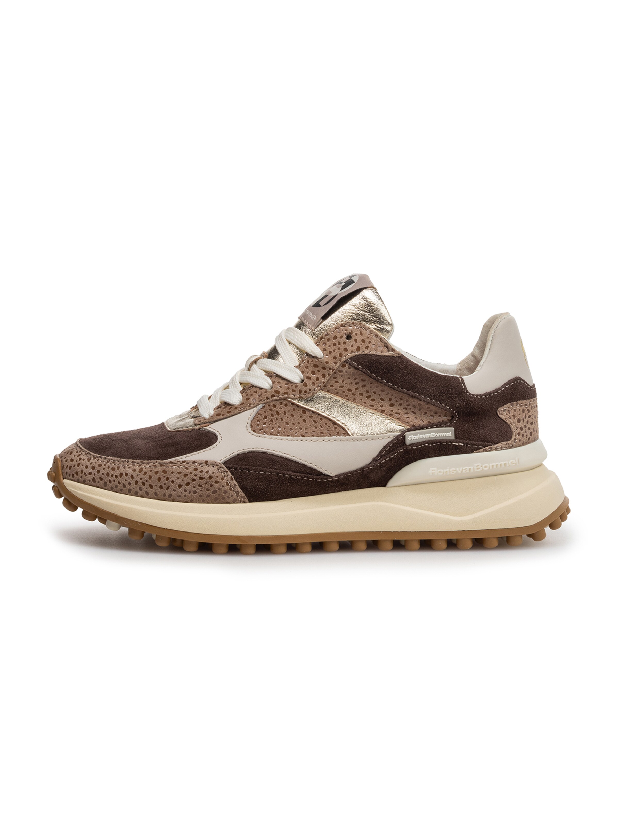 Floris van Bommel Sneakers laag 'Noppi 41' in de kleur Beige / Lichtbruin / Donkerbruin, Productweergave