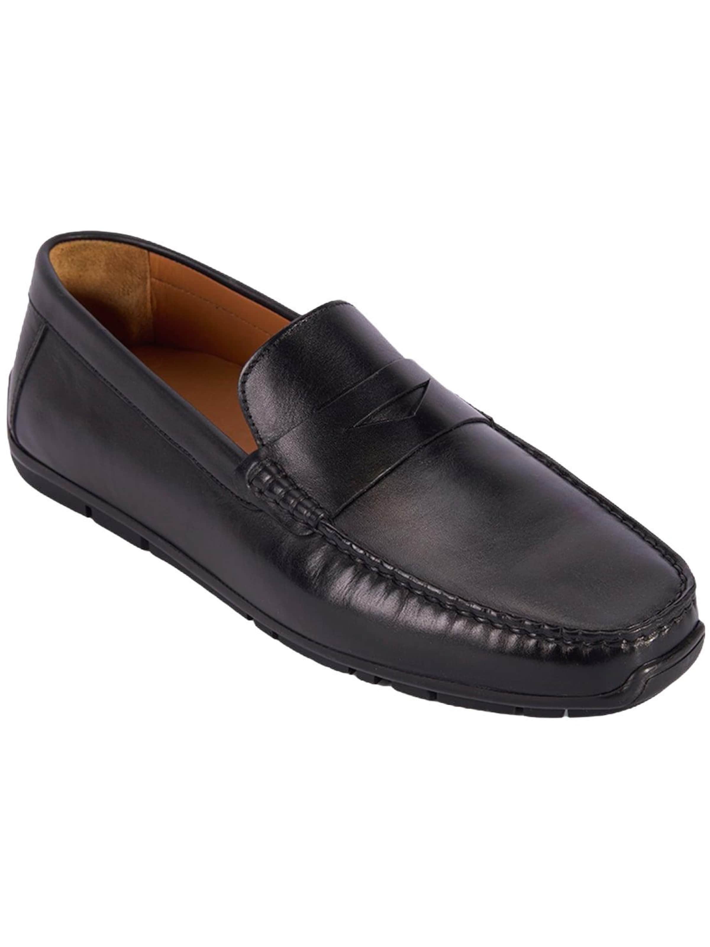 Mocassin 'DESA Herren-Lederslipper für den Alltag' Desa en noir : devant