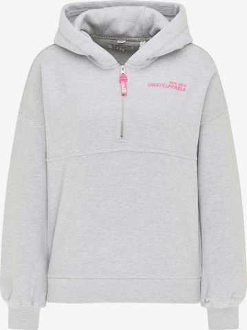 myMo ATHLSR Athletic Sweatshirt in Grey: front