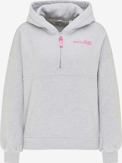 myMo ATHLSR Sweatshirt in grau / pink, Produktansicht