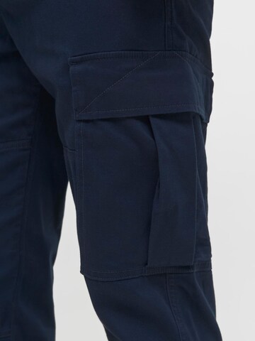 JACK & JONES Tapered Cargo trousers 'JPSTKane Jonnie' in Blue