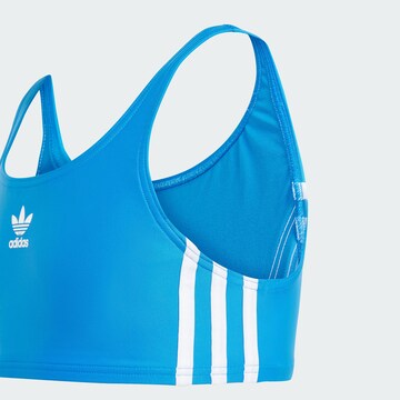 ADIDAS ORIGINALS Bralette Bikini 'Adicolor 3-Stripes' in Blue