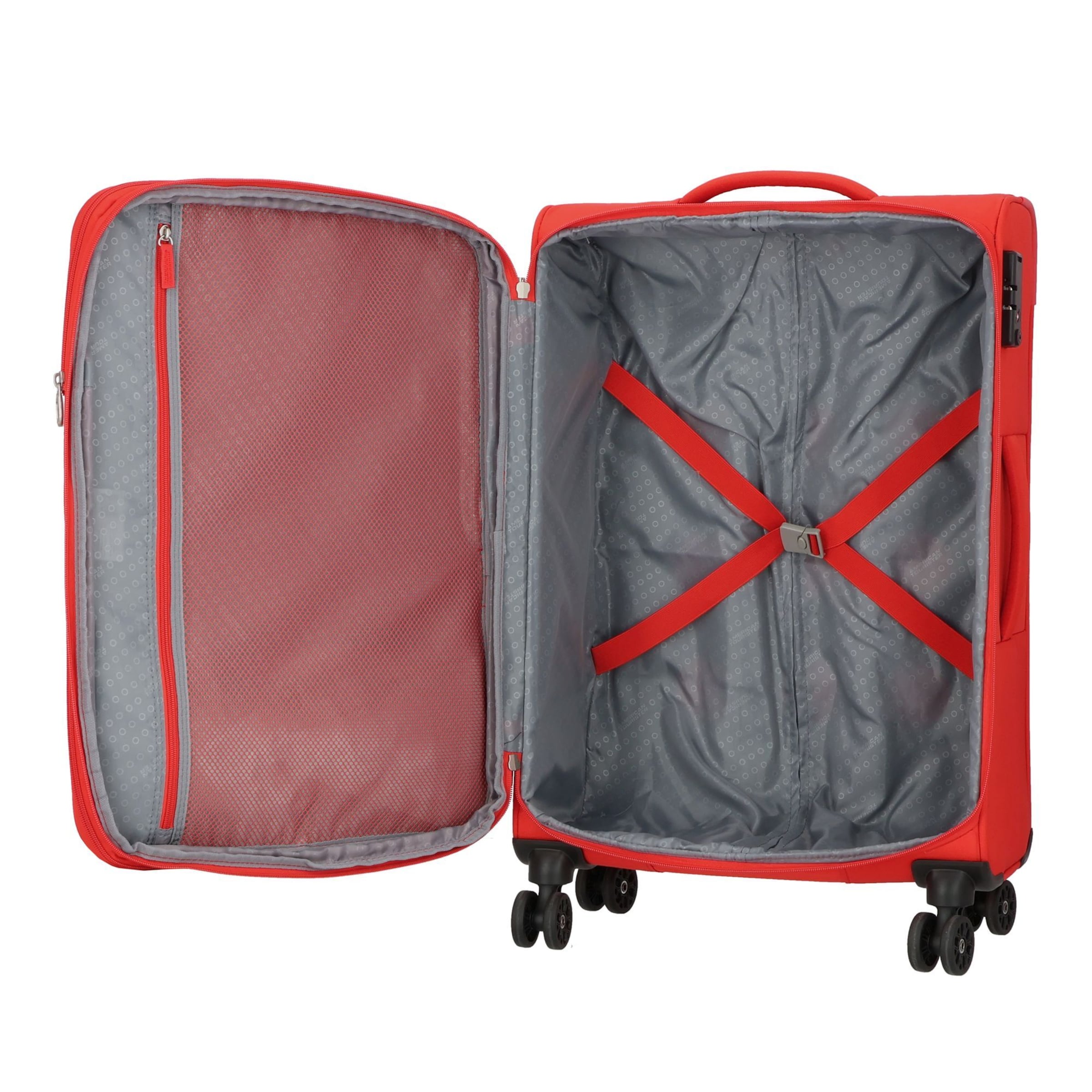 Set di valigie di American Tourister in rosso