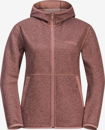 JACK WOLFSKIN Functionele fleece jas in Roze: voorkant