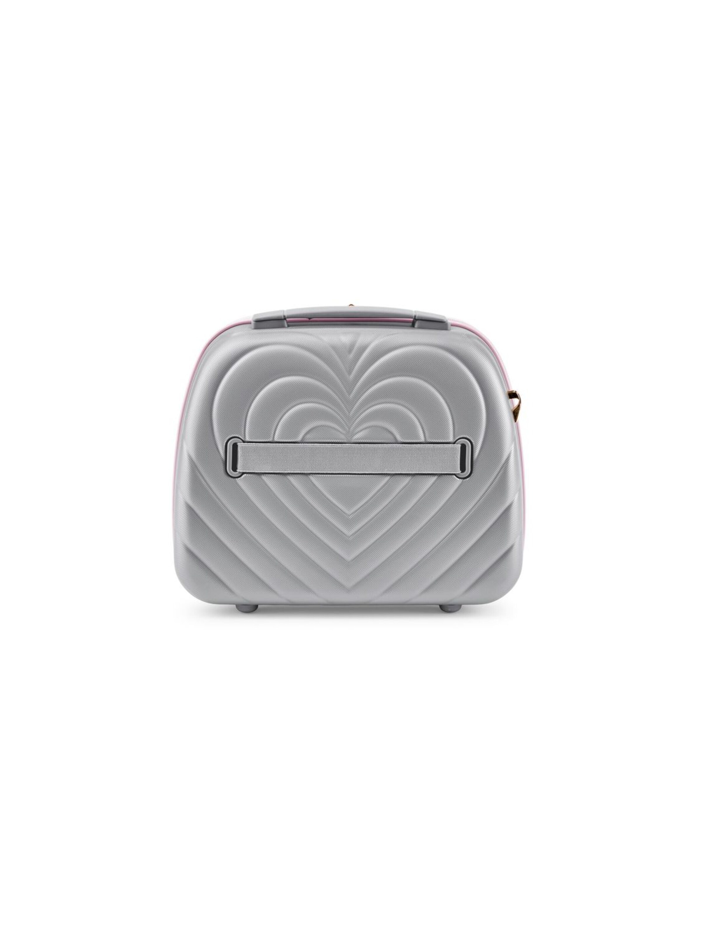 Braccialini - Bolsa de maquillaje 'Matelassé' en plata