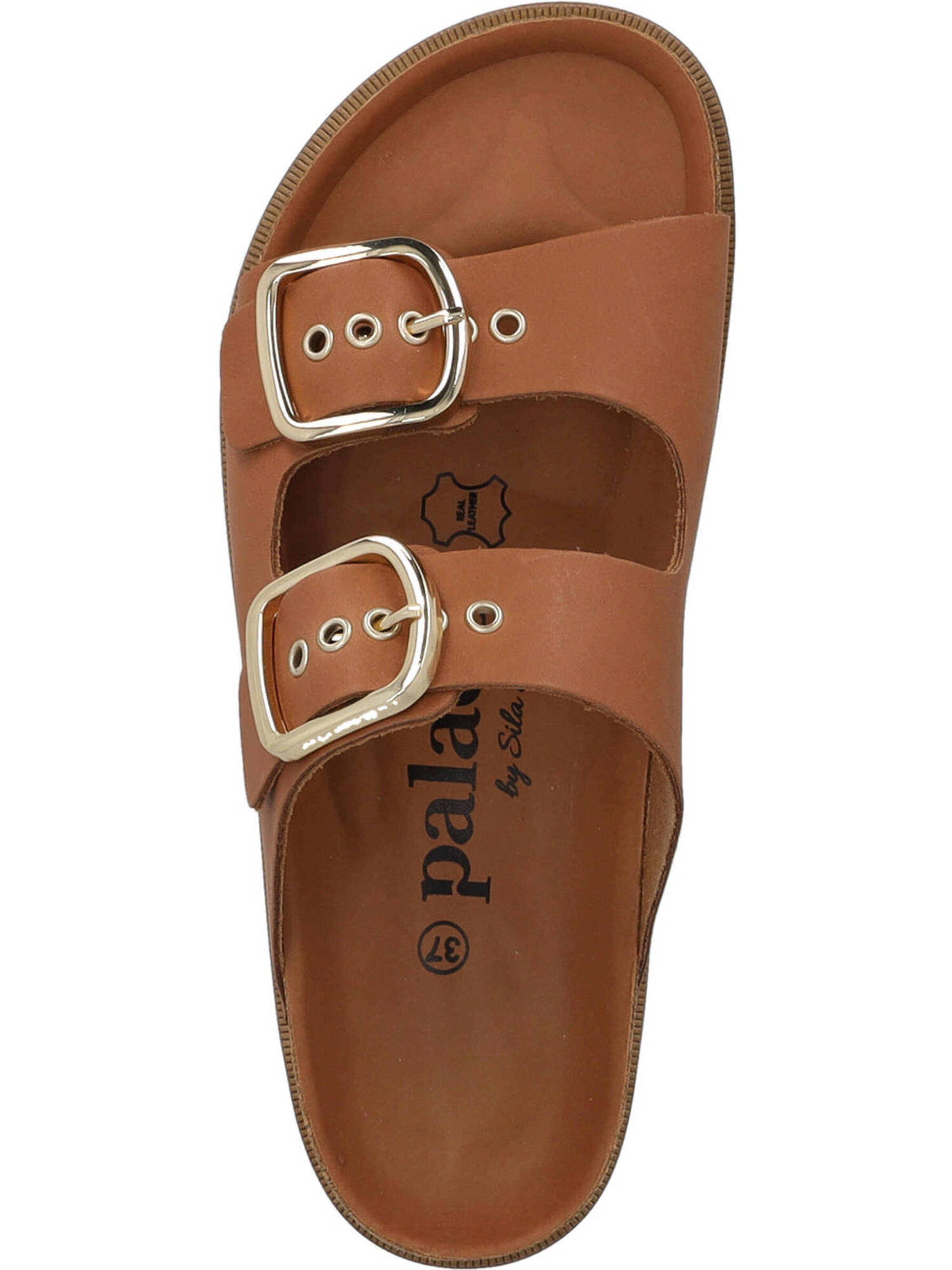 Palado by Sila Sahin Pantolette 'Korfu' in Braun