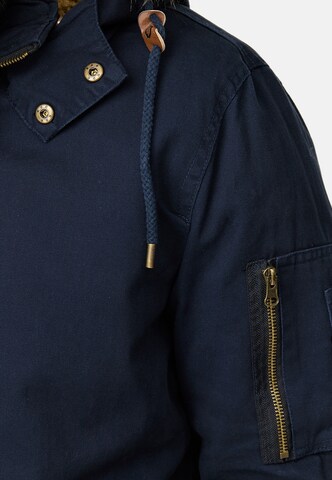 INDICODE JEANS Winter Jacket 'Pennington' in Blue