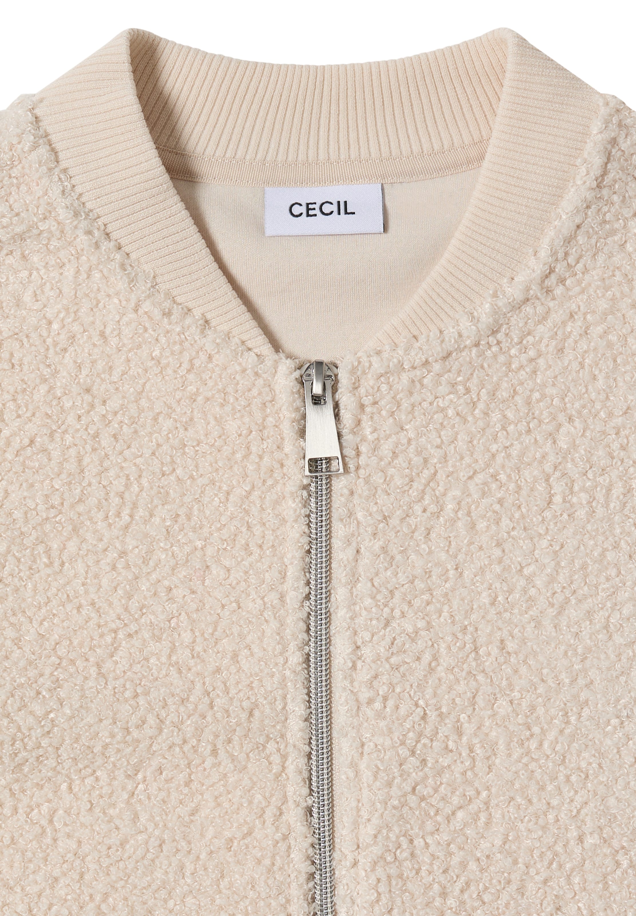 CECIL Between-Season Jacket 'Teddy' in White