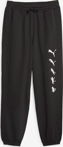 PUMA Tapered Pants in Black: front