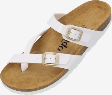 Palado Mules 'Cres' in White: front