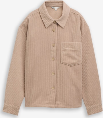 Chemisier TOM TAILOR DENIM en marron : devant