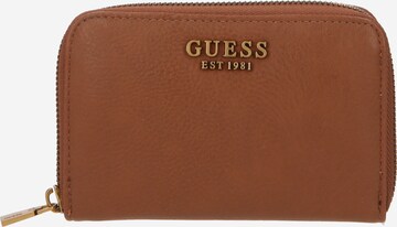 Portamonete 'ARJA' di GUESS in marrone: frontale