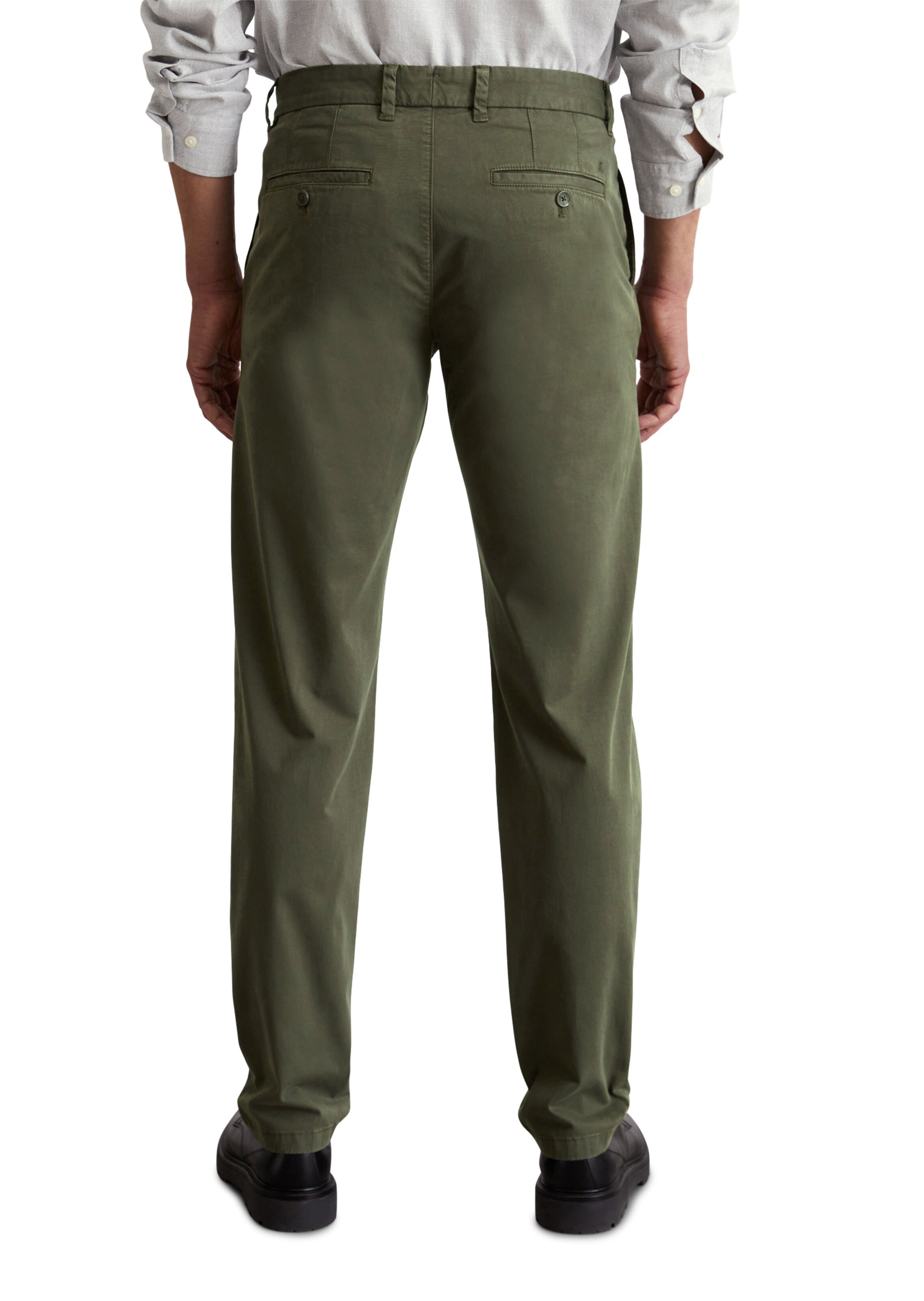 Marc O'Polo Tapered Chino 'Osby ' in Groen