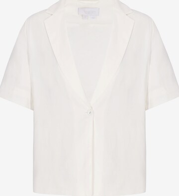 usha WHITE LABEL - Blazer 'Minimalistic' en blanco: frente