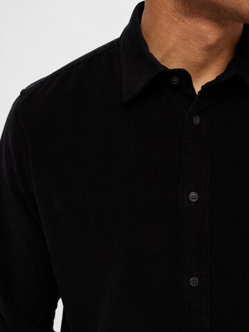 SELECTED HOMME Regular Fit Skjorte 'Regowen' i svart