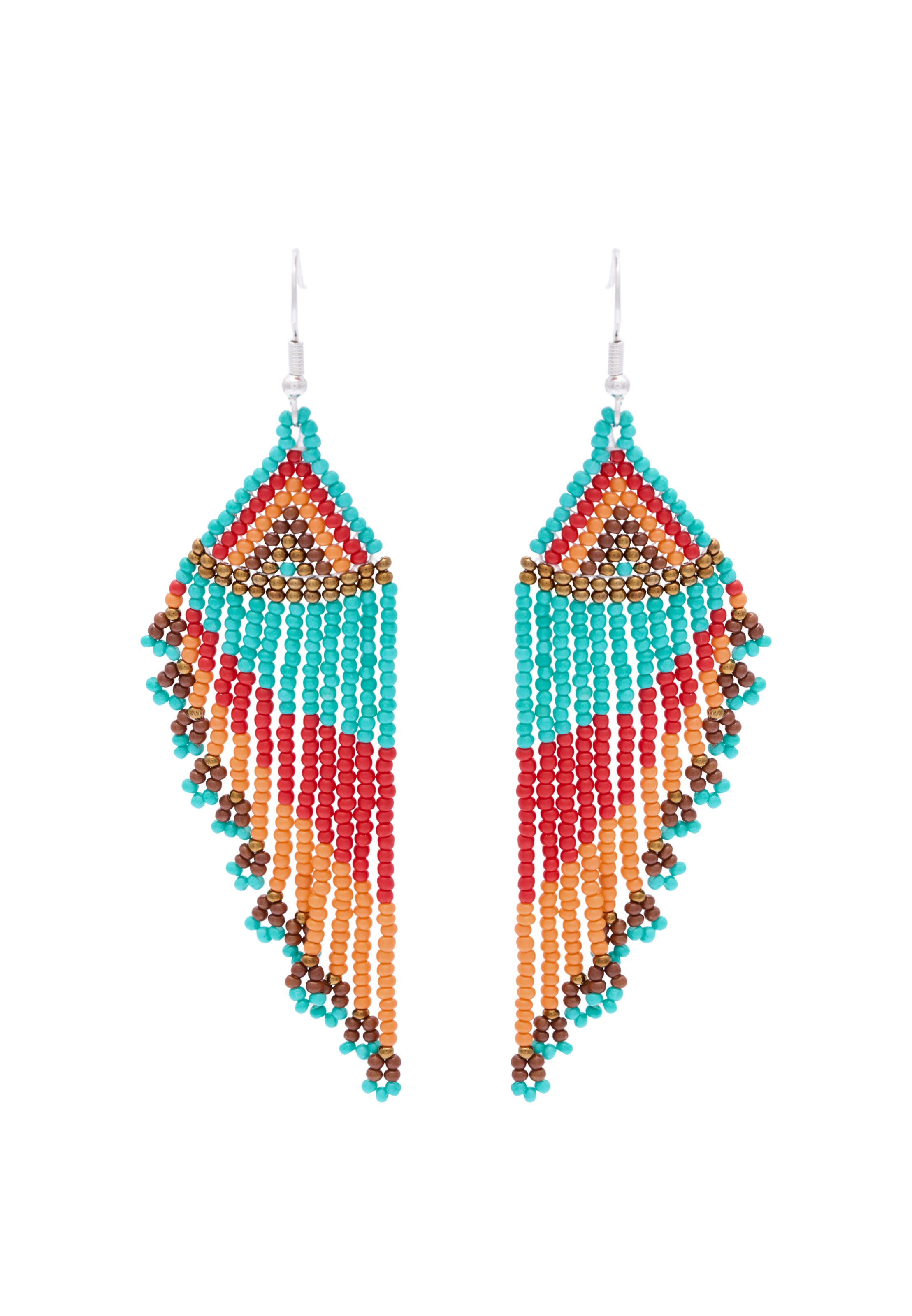 Boucles d'oreilles usha FESTIVAL en mélange de couleurs : devant