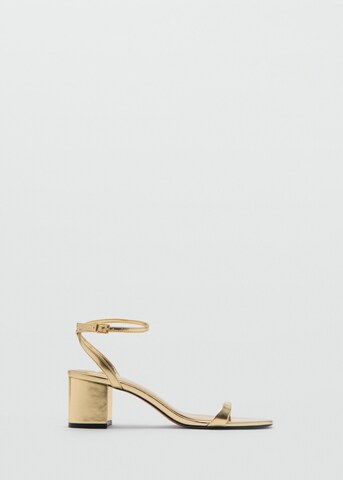 MANGO Strap Sandals 'Tica' in Gold