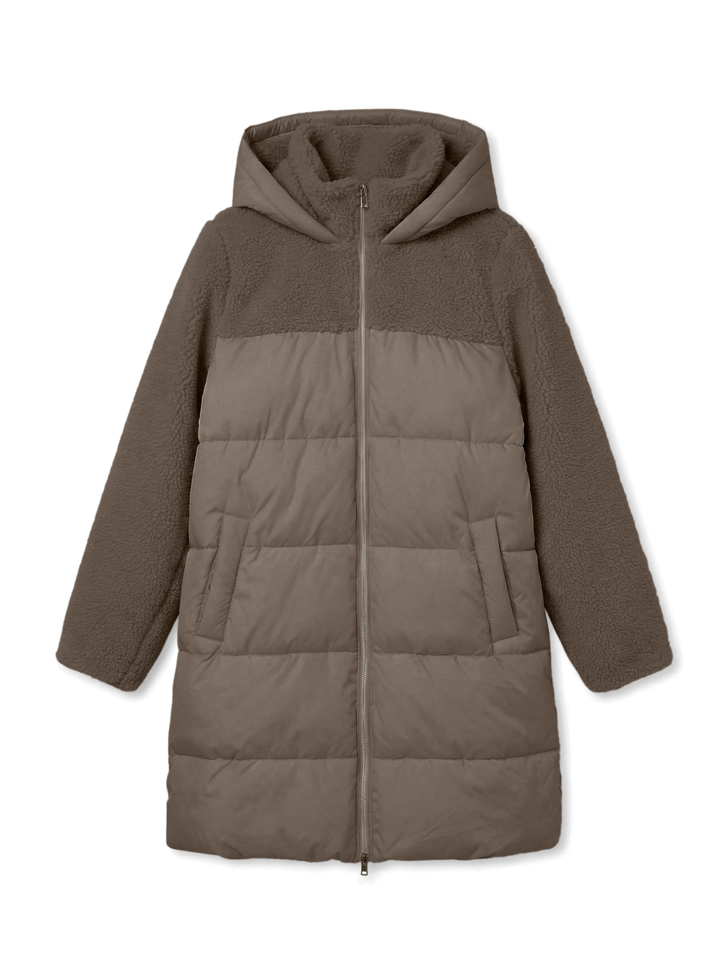 VERO MODA Vinterfrakke i L i brun, Produktvisning