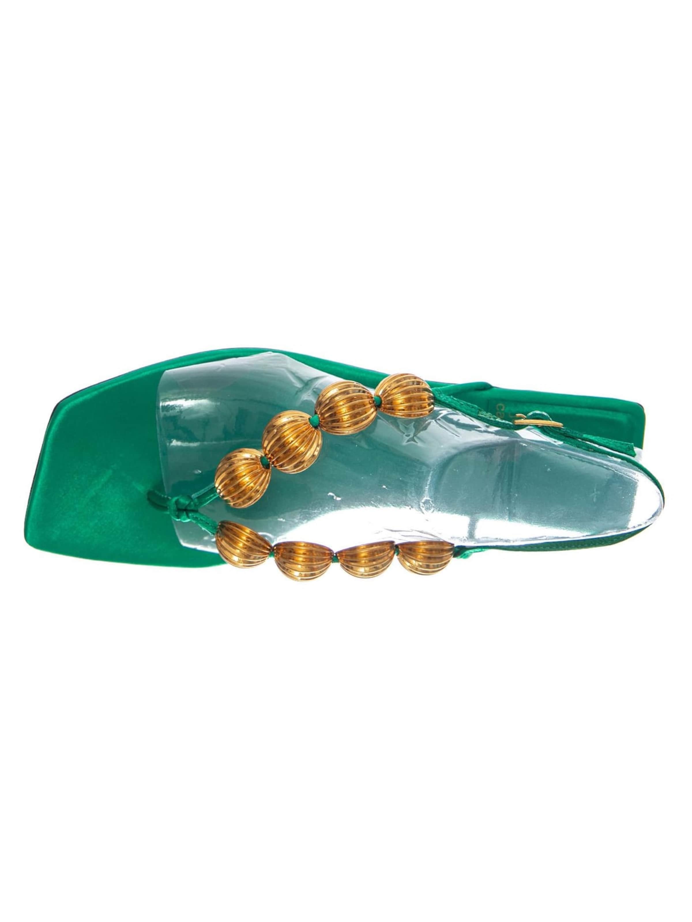 Sandalo 'YUCATAN GREEN SATIN GOLD' di Jeffrey Campbell in verde