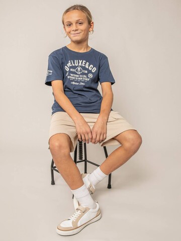 T-Shirt 'MOTOCLUB' Deeluxe en bleu