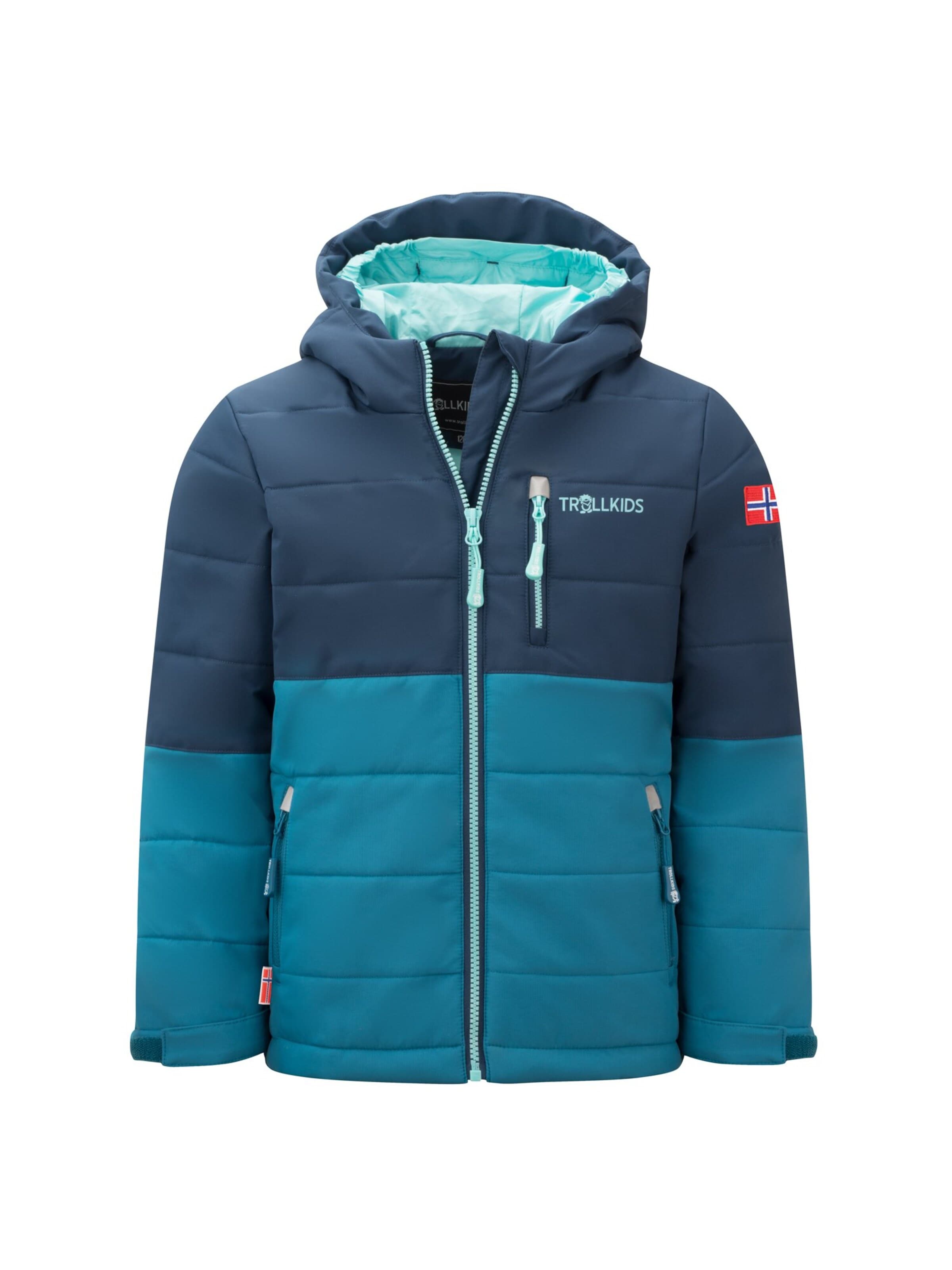 TROLLKIDS Winter Jacket in Blue: front