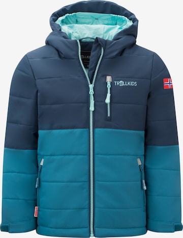 TROLLKIDS Winter Jacket in Blue: front
