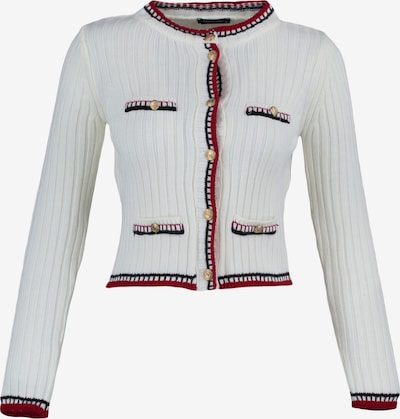 Trendyol Cardigan i XS i ecru / rød / sort, Produktvisning