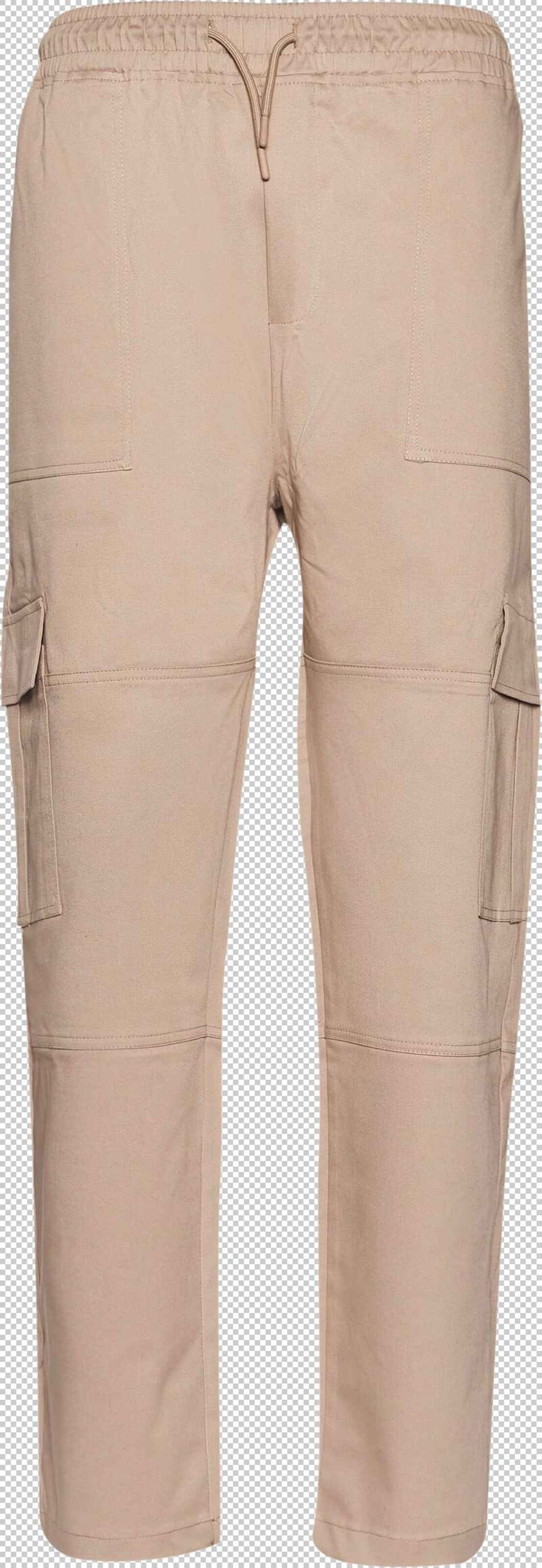Pantalon DEF en beige : devant