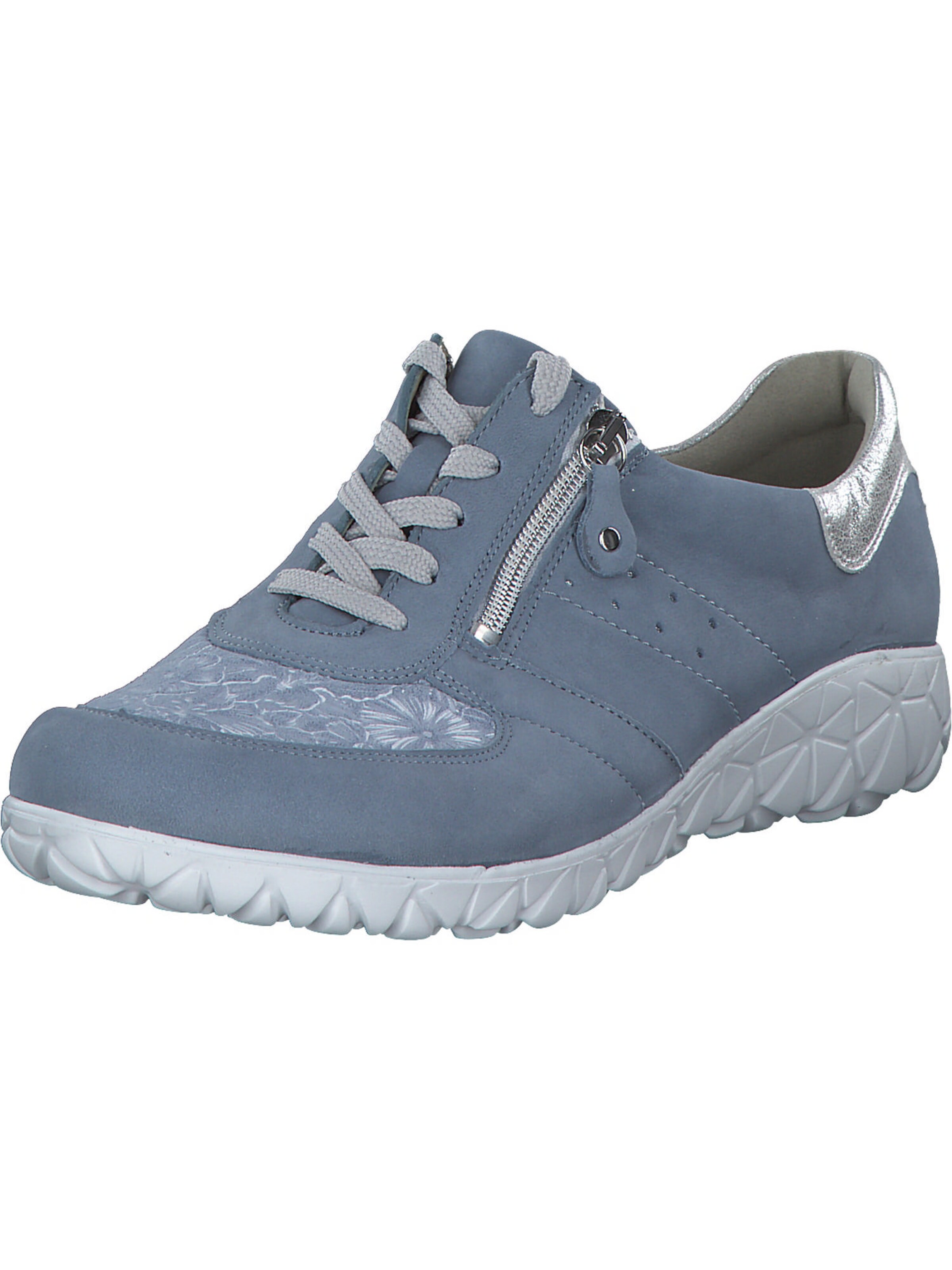 WALDLÄUFER Schnürschuh in Blau: Vorderseite