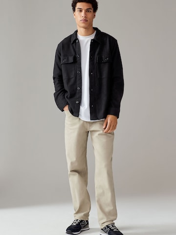 Next Regular fit Button Up Shirt in Black